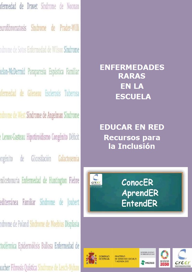 Portada de la guía Enfermedades Raras en la Escuela