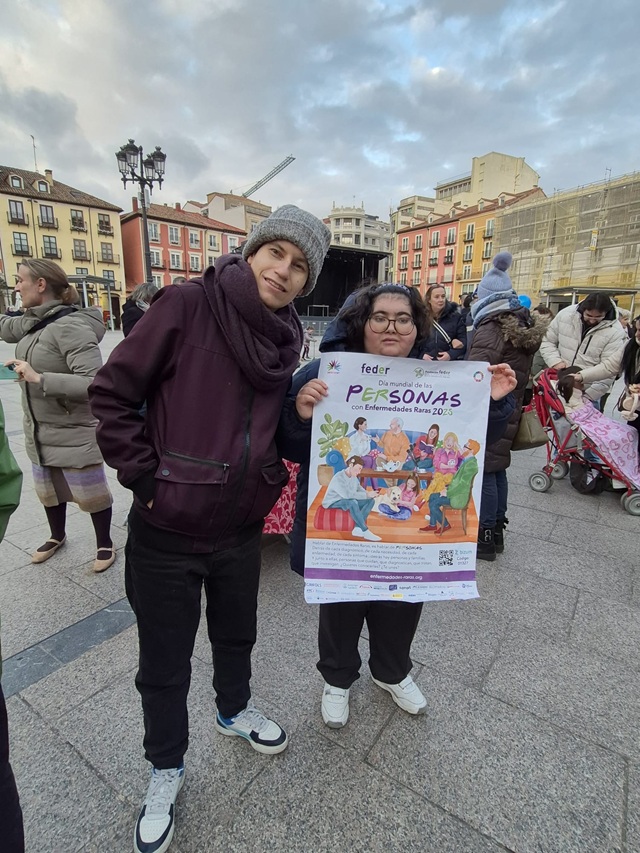 Personas con una enfermedad rara en la lectura del manifiesto.