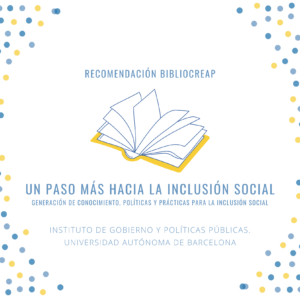 Portada Un paso más hacia la inclusión social. Generación de conocimiento, políticas y prácticas para la inclusión social Portada Un paso más hacia la inclusión social. Generación de conocimiento, políticas y prácticas para la inclusión social