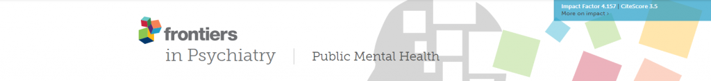 Frontiers in Psychiatry. Public Mental Health Frontiers in Psychiatry. Public Mental Health
