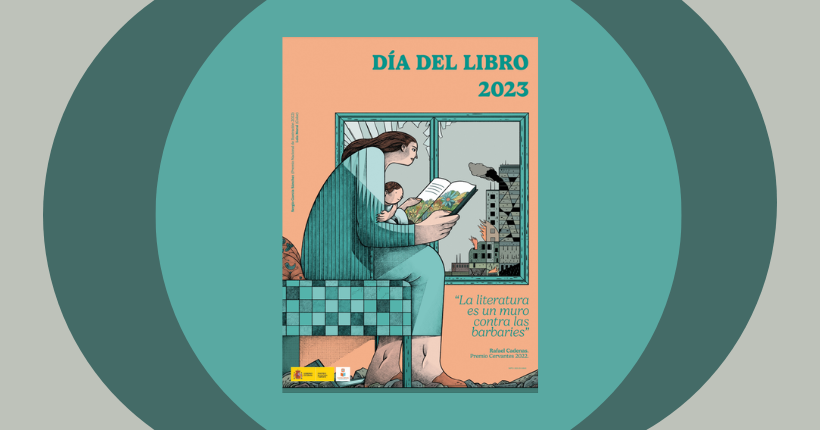 Cartel oficial del Día del Libro y del Derecho de Autor 2023 del Ministerio de Cultura y Deporte