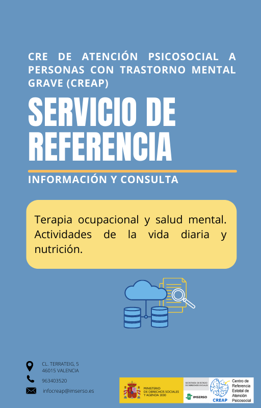 Portada búsqueda bibliográfica resuelta sobre terapia ocupacional y salud mental Portada búsqueda bibliográfica resuelta sobre terapia ocupacional y salud mental