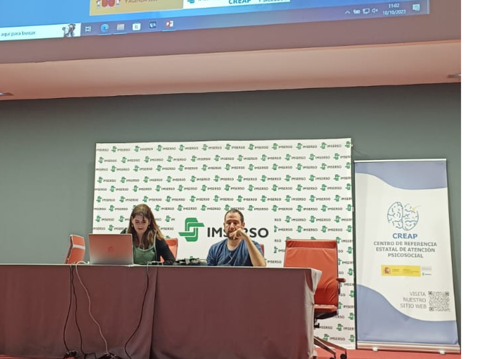 Técnicos de Apoyo Mutuo llevan a cabo la ponencia en el Día Mundial de la Salud Mental 2023 en el Creap