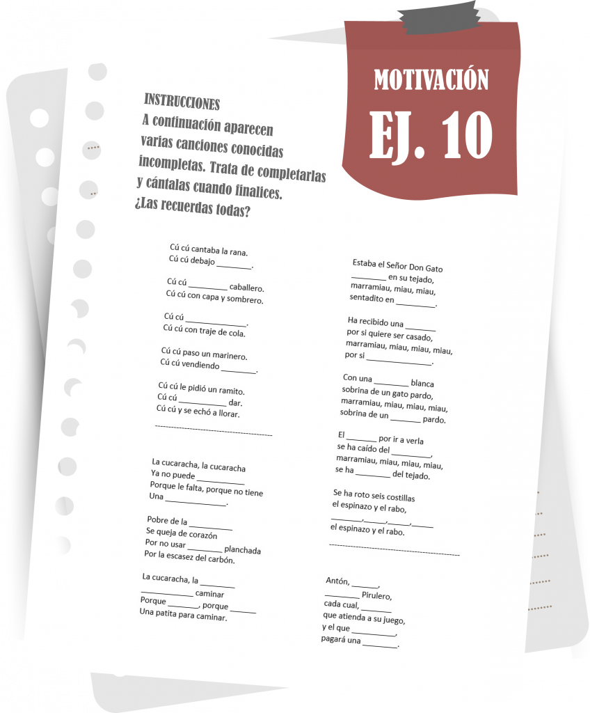 Imagen del ejercicio 10 de motivación