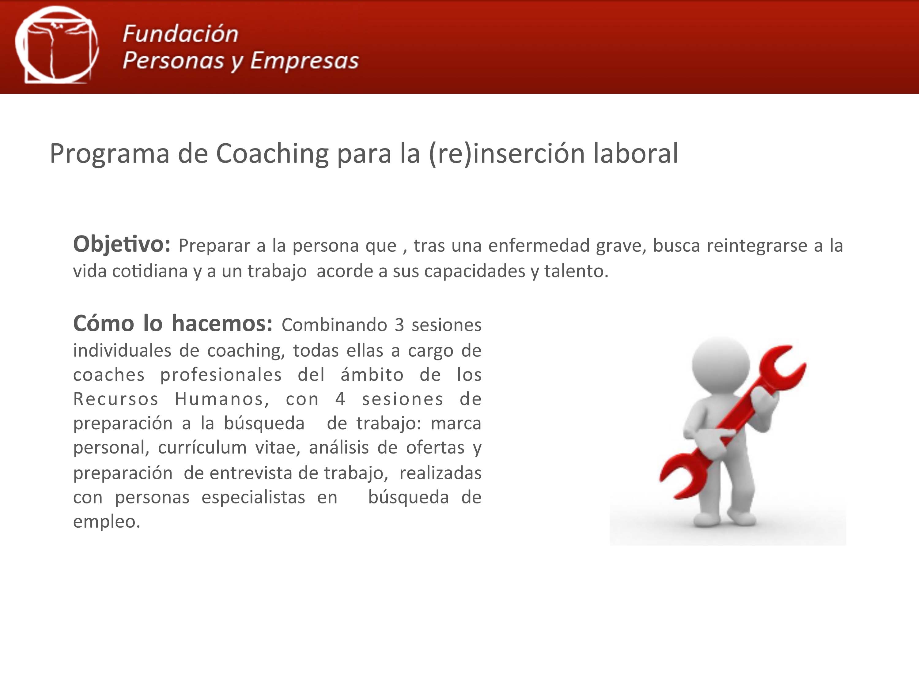 Infografía coaching reinserción laboral.