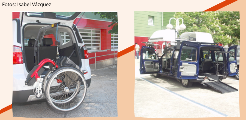 Soluciones para cargar una silla de ruedas desocupada sobre o dentro de un vehículo (parte1)