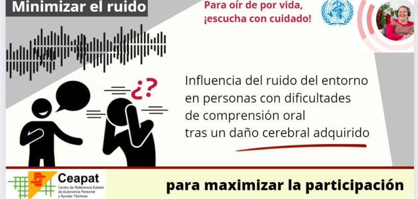 Influencia del ruido del entorno en personas con dificultades de comprensión oral, tras un daño cerebral adquirido