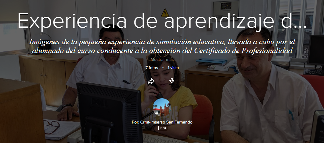 Experiencia de aprendizaje del alumnado del curso OASAG-2019, junto al colectivo de ordenanzas del @Crmfsf