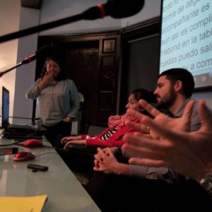 Mª José en la Jornada de Irisbond en Sevilla