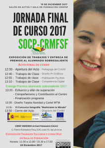 Programa Jornada de Final de curso 2017 del SOCP del Crmfsf