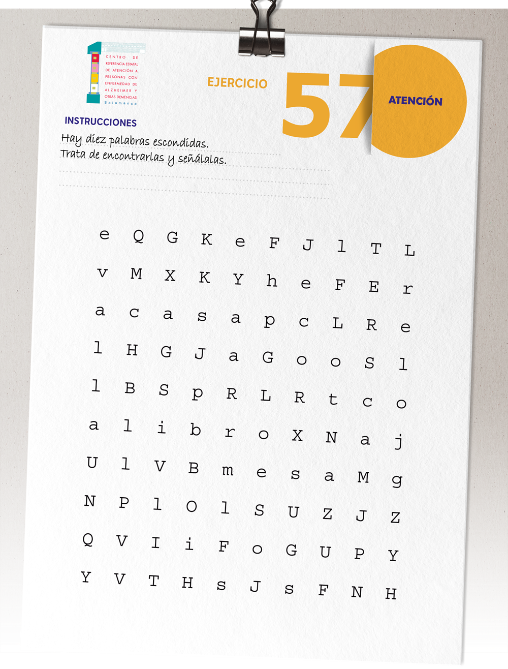 Ejercicio de atención