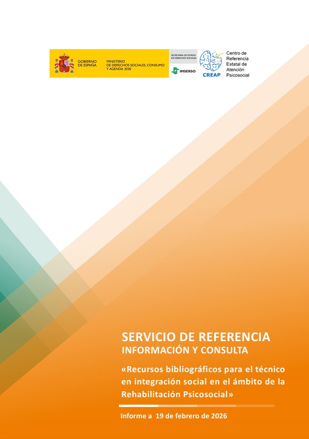 Portada del informe de la búsqueda resuelta por el servicio de referencia